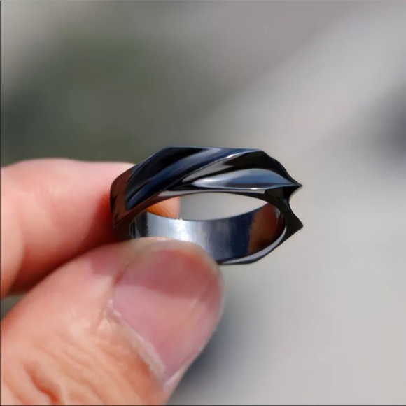 New Unisex Simple Minimalist Party Ring Vintage - Picture 3 of 6
